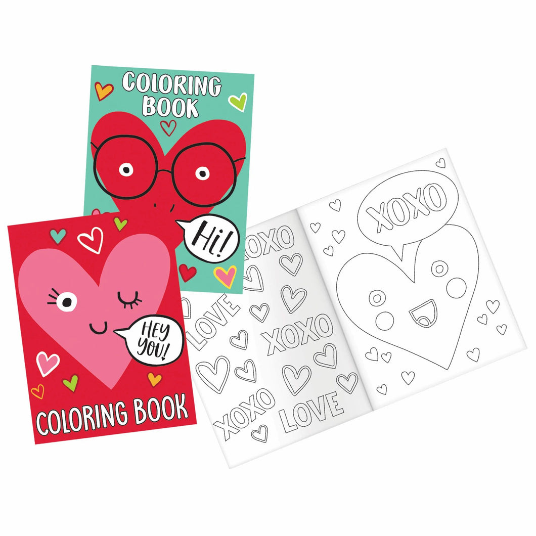 Heart Face Coloring Book Favors