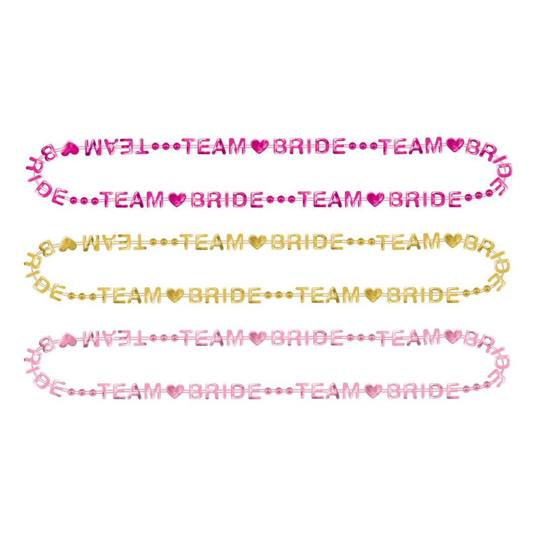 Team Bride Multipack Word Bead Necklaces