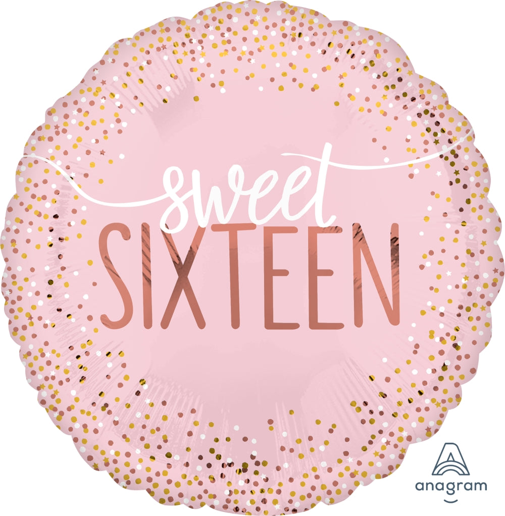 18" Sweet Sixteen Blush Balloon