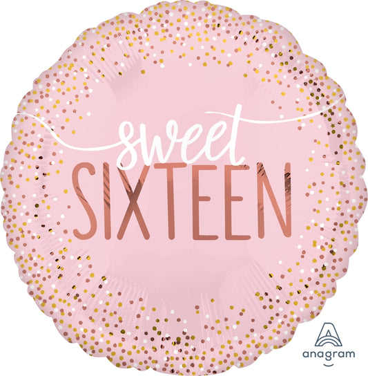 18" Sweet Sixteen Blush Balloon