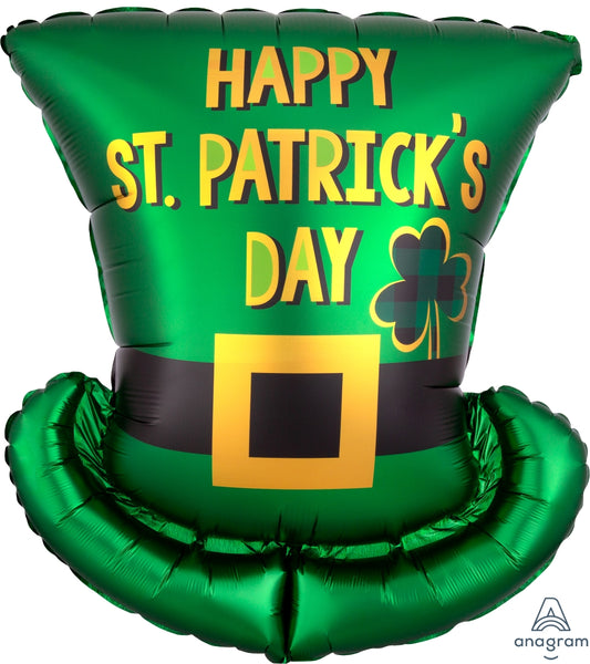 Supershape St. Patrick's Day Satin Top Hat