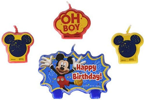 Mickey Mouse Birthday Candle Set