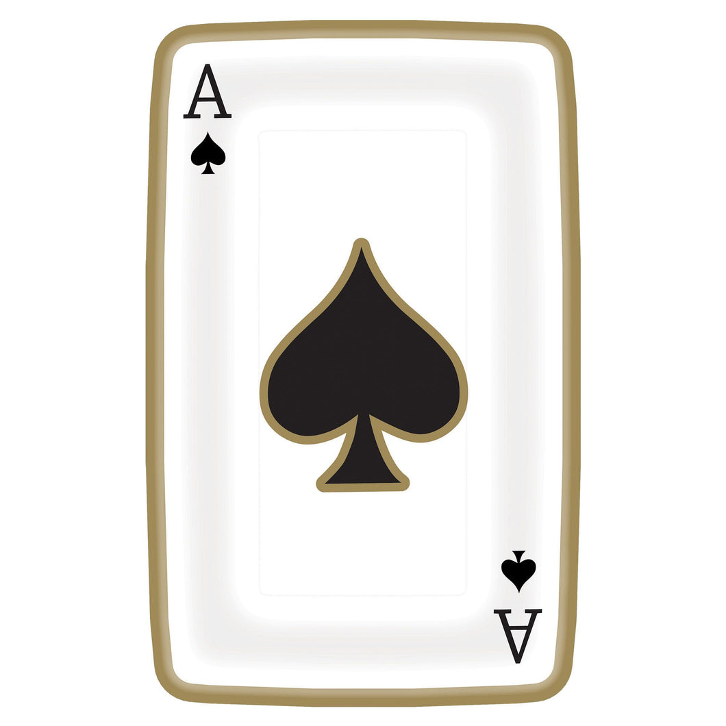 Casino Playing Card Shaped Plates, 9