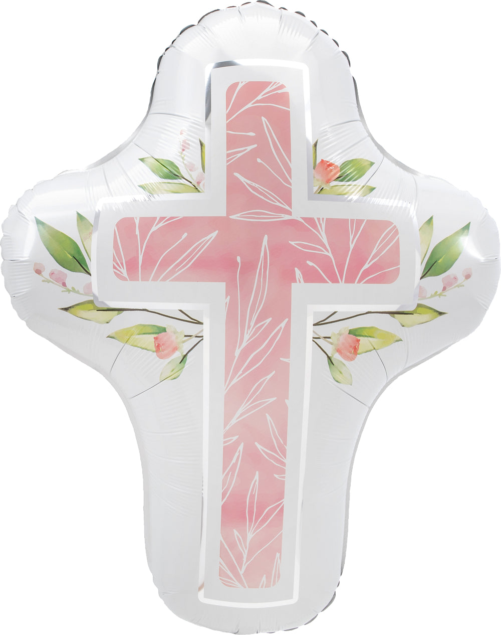 Supershape Pink Cross Mylar