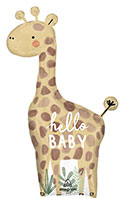 LRG SHP JUNGLE HELLO BABY GIRAFFE 42"