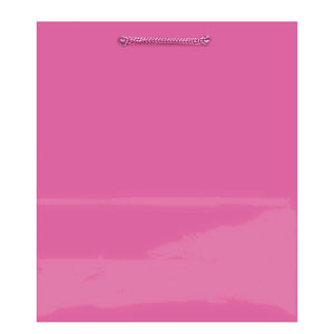 Medium Glossy Bag - Bright Pink