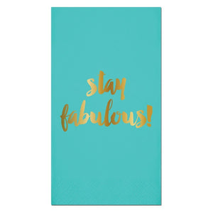 "Stay Fabulous" Guest Towels - 16 count