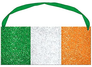 Irish Flag Glitter Sign