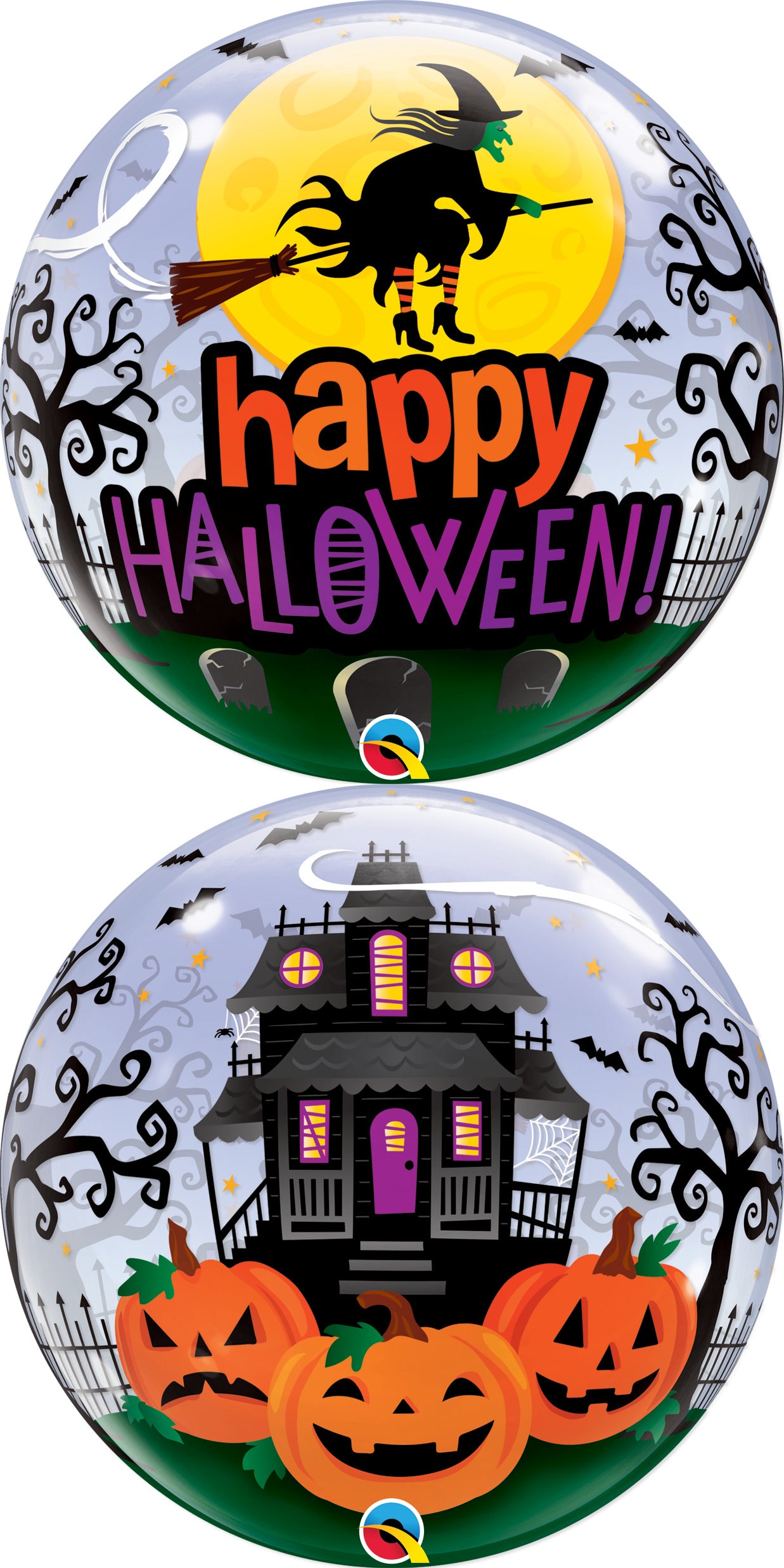 Bubble Balloon: Happy Halloween Witch