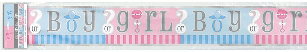 Girl or Boy Foil Banner
