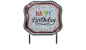 Polka Dot Happy Birthday Cake Topper