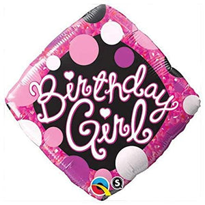 Pink Diamond Birthday Girl Balloon