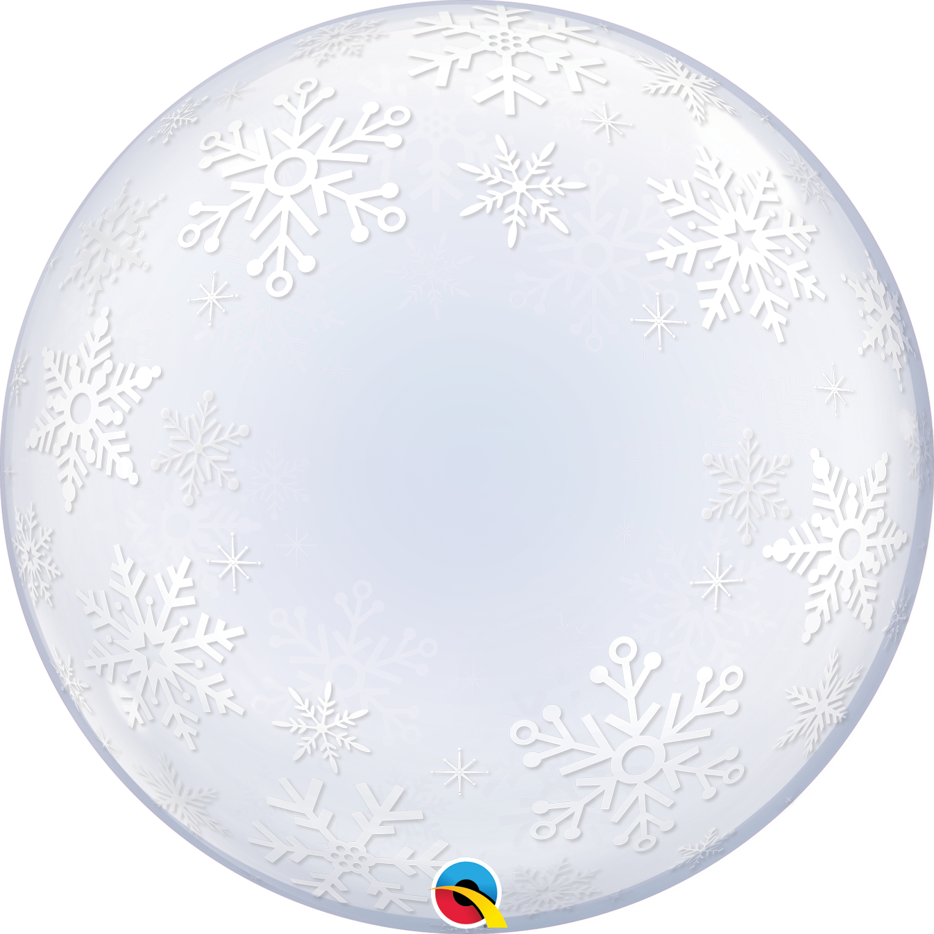 Bubble Balloon: Clear Snowflakes