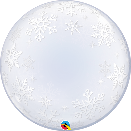 Bubble Balloon: Clear Snowflakes