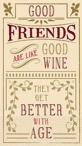 "Good Friends are Like Wine" Guest Towels