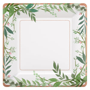 Love and Leaves Bridal Shower Tableware Pattern