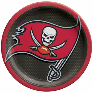 Tampa Bay Buccaneers 9" Round Plates