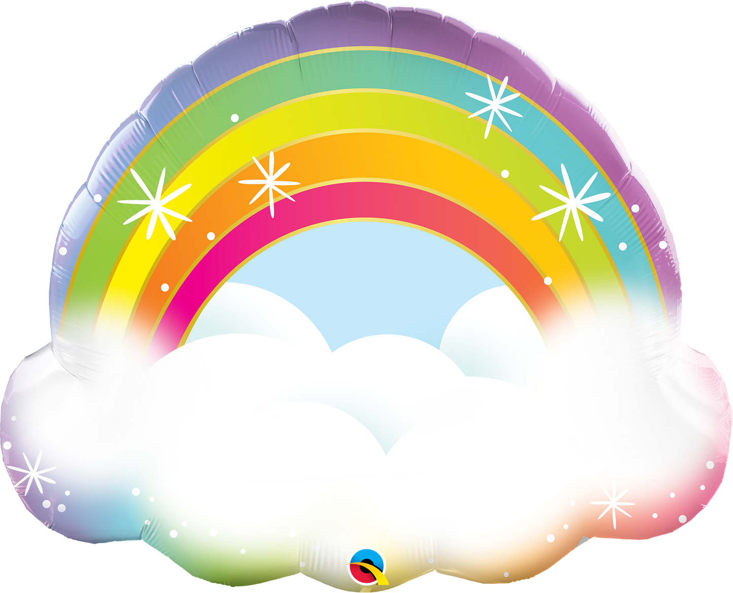 Supershape Pastel Rainbow Balloon