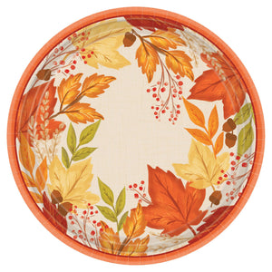 Fall Foliage Round Plates, 10 1/2"