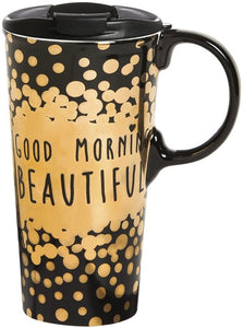 "Good Morning Beautiful" Travel Coffee Mug