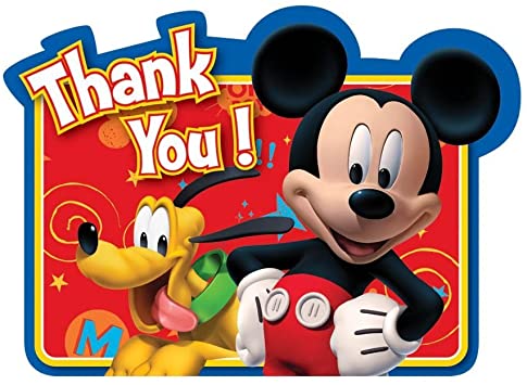 Mickey Mouse Clubhouse Thank You Cards