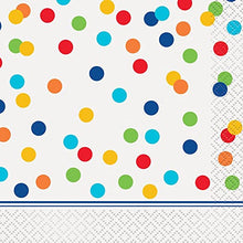 Load image into Gallery viewer, Rainbow Polka Dot Happy Birthday Tableware
