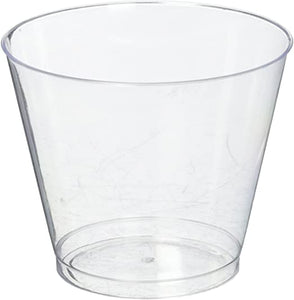9 oz Clear Plastic Tumblers Value Pack