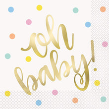 Load image into Gallery viewer, &quot;Oh Baby!&quot; Baby Shower Tableware Pattern
