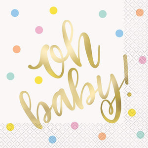 "Oh Baby!" Baby Shower Tableware Pattern