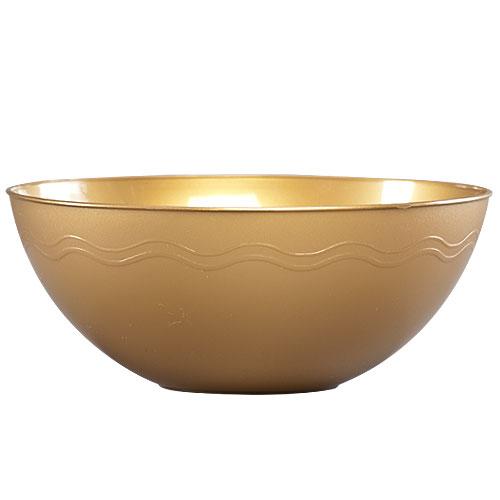 100 oz. Gold Plastic Bowl
