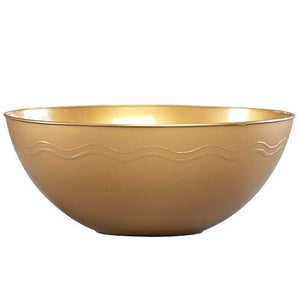 60oz. Gold Plastic Bowl