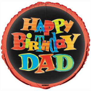18" Bold Birthday Dad Balloon