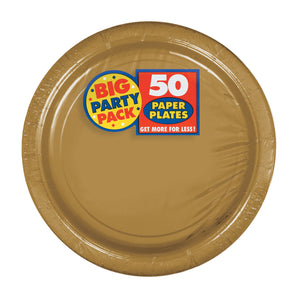 Party Pack Paper Dessert Plates 50ct
