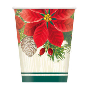 Red & Green Poinsettia Papergoods