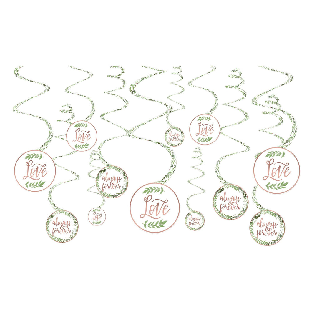 Love And Leaves Value Pack Spiral Decorations