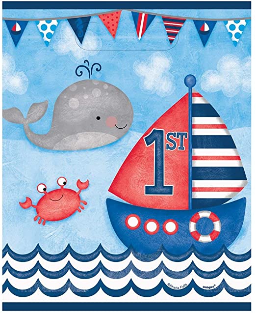 Nautical First Birthday Loot Bags