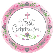 Load image into Gallery viewer, Pink First Communion Tableware Pattern
