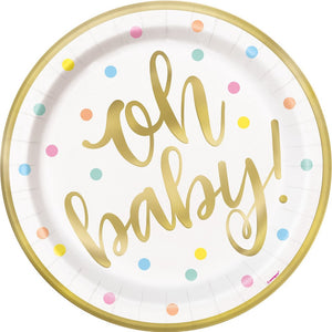 "Oh Baby!" Baby Shower Tableware Pattern