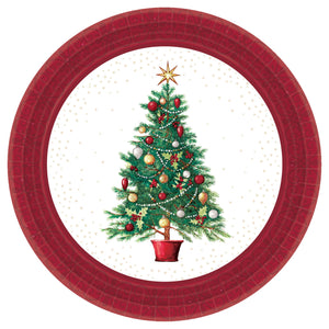 Oh Christmas Tree Round Plates, 7"