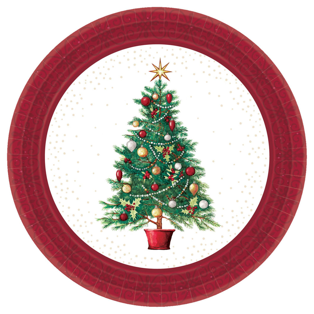 Oh Christmas Tree Round Plates, 7