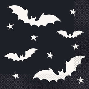 Black Bats Halloween Luncheon Napkins 20ct