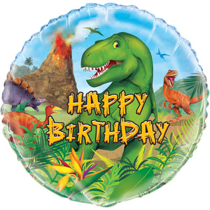 18" Dinosaur Birthday Balloon