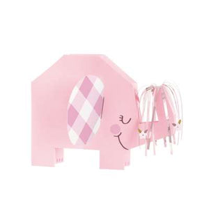 Pink Floral Elephant Folded Centerpiece