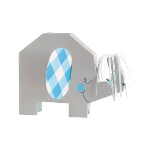 Blue Floral Elephant Folded Centerpiece