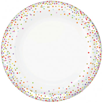 Rainbow Confetti Melamine Tray