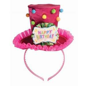 Happy Birthday Top Hat Headband