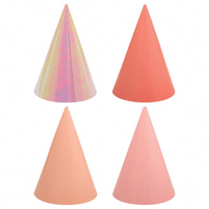 Birthday Pink Cone Hats