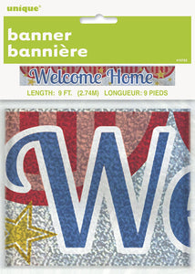Metallic Welcome Home Banner