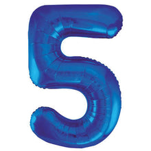 Load image into Gallery viewer, Blue Number Shaped Foil Balloon 34&quot;
