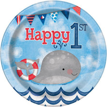 Load image into Gallery viewer, Nautical First Birthday Tableware
